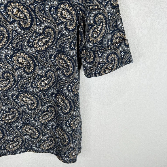 Lauren Ralph Lauren Women's Paisley Pint Mini Dress Short Sleeve Multicolor SZ L - Picture 4 of 12
